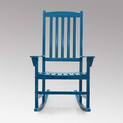 Cambridge Casual AMZ-130818-BLU Porch Rocking Chair, Blue
