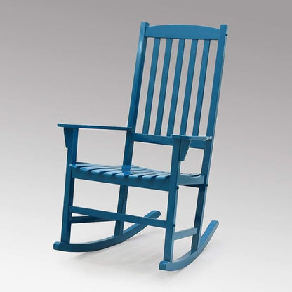 Cambridge Casual Solid Wood Bentley Porch Rocking Chair, Celestial Blue