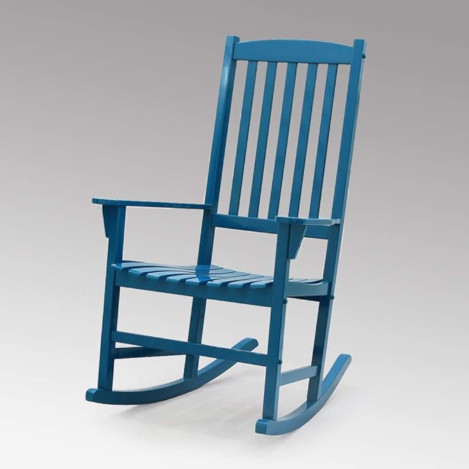 Cambridge Casual AMZ-130818-BLU Porch Rocking Chair, Blue