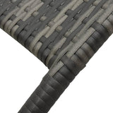 Folding PE Rattan Outdoor Chaise Lounge Chair 55.5" L Grey, Ergonomic Modern Sunlounger with Steel Frame - Photo 7