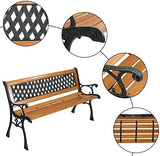 49inch Front Porch Chair, Garden Bench, Park Bench Outdoor Benches Front Porch Outdoor Furniture - Photo 4