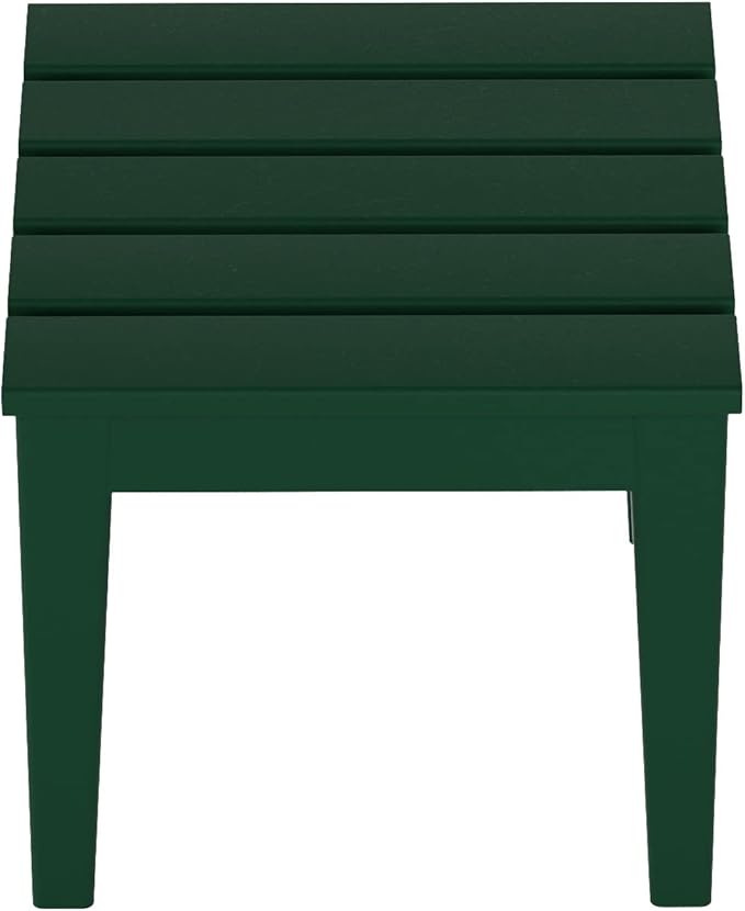 WestinTrends Ashore Outdoor Patio Modern Adirondack Side Table, Dark Green