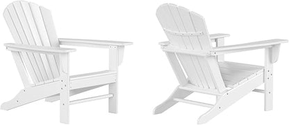 WestinTrends Dylan Outdoor Adirondack Chair (Set of 2), White