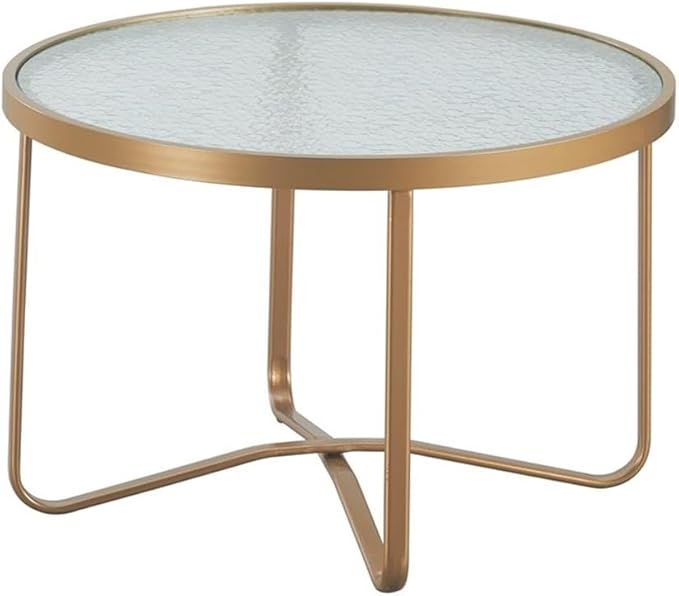 Elle Decor Mirabelle Outdoor Coffee Table in French Gold - Photo 7
