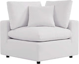 Modway Commix Outdoor Patio Overstuffed Sofa in White - Photo 8