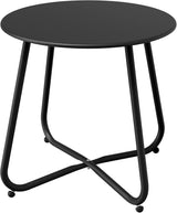 Grand patio Outdoor Side Table, 18-inch Small Round Side Table with Adjustable Feet - Photo 1