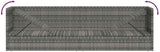 78.7x23.6 in Grey PE Rattan Adjustable Armrest Chaise Lounge Patio Sunlounger, Outdoor Garden Bed with Thick Cushions - Photo 8