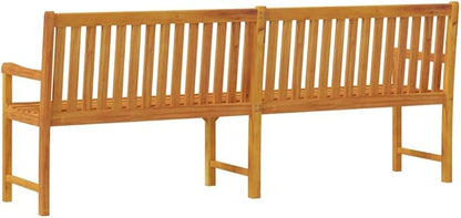 Outdoor Bench Acacia Solid Wood Garden Bench Large Durable 3-Seater for Patio