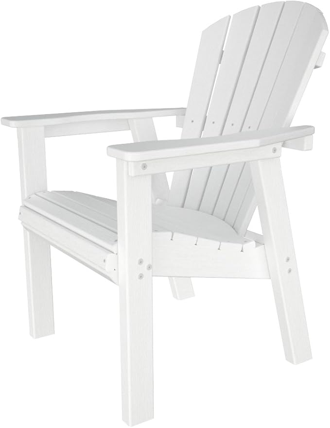 POLYWOOD SHD19WH Seashell Casual Chair, White