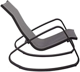Modway EEI-3180-BLK-BLK-SET Traveler Rocking Lounge Chair Outdoor Patio Mesh Sling Set of 2, Black - Photo 7
