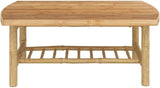 Natural Bamboo Garden Coffee Table Outdoor Furniture with Durable Construction and Easy-to-Clean Surface for - Photo 4