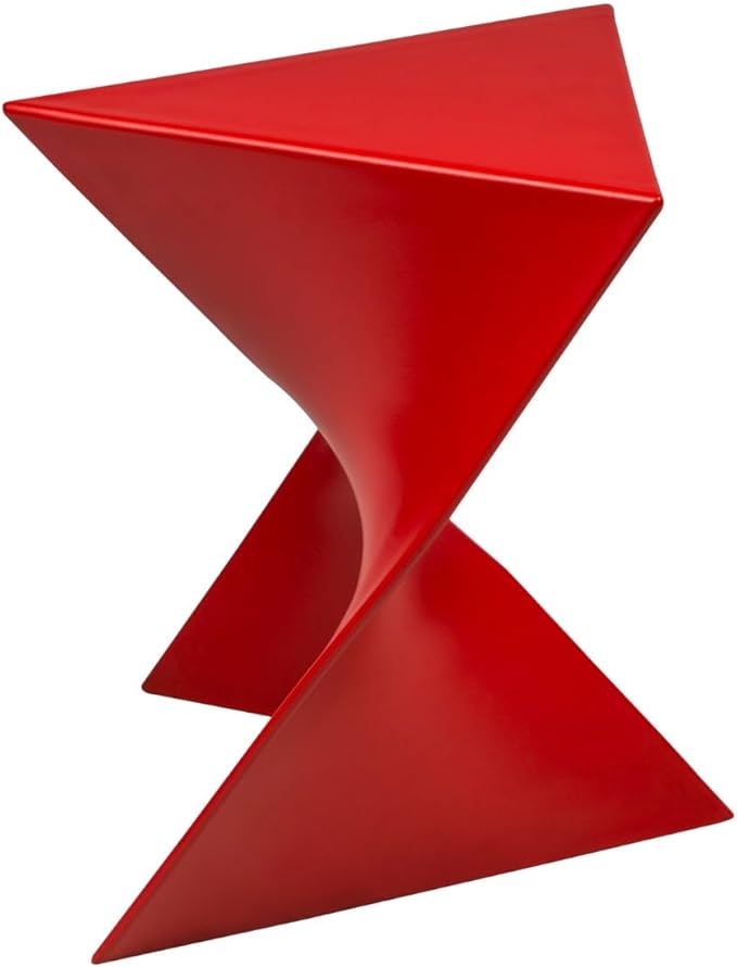 LeisureMod 15.75" Triangular Side Table, Stackable Plastic Accent End Table for Indoor & Outdoor Use - Photo 4