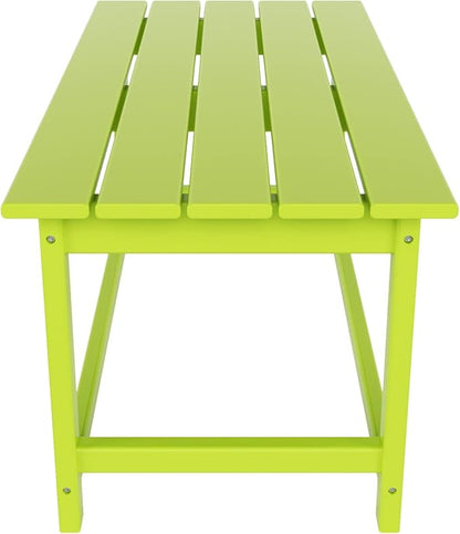 WO WESTIN OUTDOOR HDPE Laguna Outdoor Poly Adirondack Coffee Table, Lime