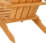 Garden Adirondack Chair in Solid Teak Wood Medium Durable Outdoor Furniture with Smooth Finish for Patio Balcony - Photo 9