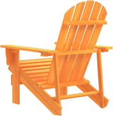 Orange Solid Fir Wood Ergonomic Adirondack Chair for Garden Patio - Photo 5