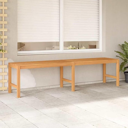 Garden Bench Warm Teak Solid Teak Wood 70.9 in Length Durable Garden Seating Patio Furniture