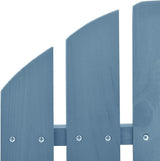 Patio Adirondack Rocking Chair Solid Fir Wood Blue, Patio Dining Chairs, Bar Stools - Photo 6
