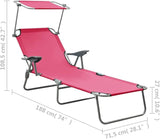 Sun Lounger, Outdoor All-Weather Patio Chaise Lounge Chair, Outdoor Recliner Lounge Chair Sun Loungers, for Garden - Photo 2