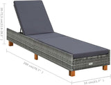 (Fast Delivery) Outdoor Chaise Lounge, Sun Lounger, for Deck, Indoor, Yard, Balcony, Garden - Photo 2