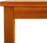 Outdoor Coffee Table, Solid Acacia Wood Rectangular Patio Table with Slatted Top - Photo 6