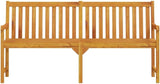 Garden Bench Natural Wood Solid Acacia Wood 70.9 in Durable Patio Bench Outdoor Seating Backyard Bench Porch Bench for - Photo 4