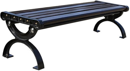 Outdoor Benches Clearance Wood with Cast Iron & Hardwood Structure Garden Bench Park Bench, Weather Proof Porch Loveseat for Backyard, Lawn, Poolside (Color : A, Size : 1.2m)