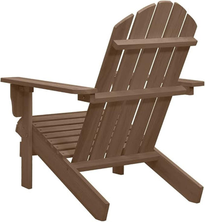 Vintage Brown Wooden Garden Chair Solid Redwood Outdoor Patio Seating with Carved Backrest and Armrests for Comfortable Relaxation in Rustic Style