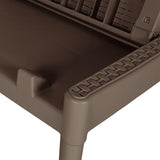Adjustable Brown Polypropylene Outdoor Chaise Lounge 23.6x73.2x11.4in - Photo 8