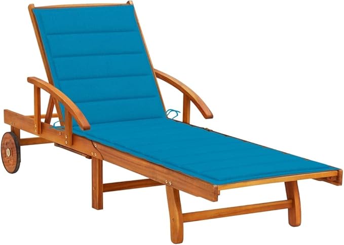 Outdoor Patio Chaise Lounge Chair with Adjustable Backrest - Photo 1