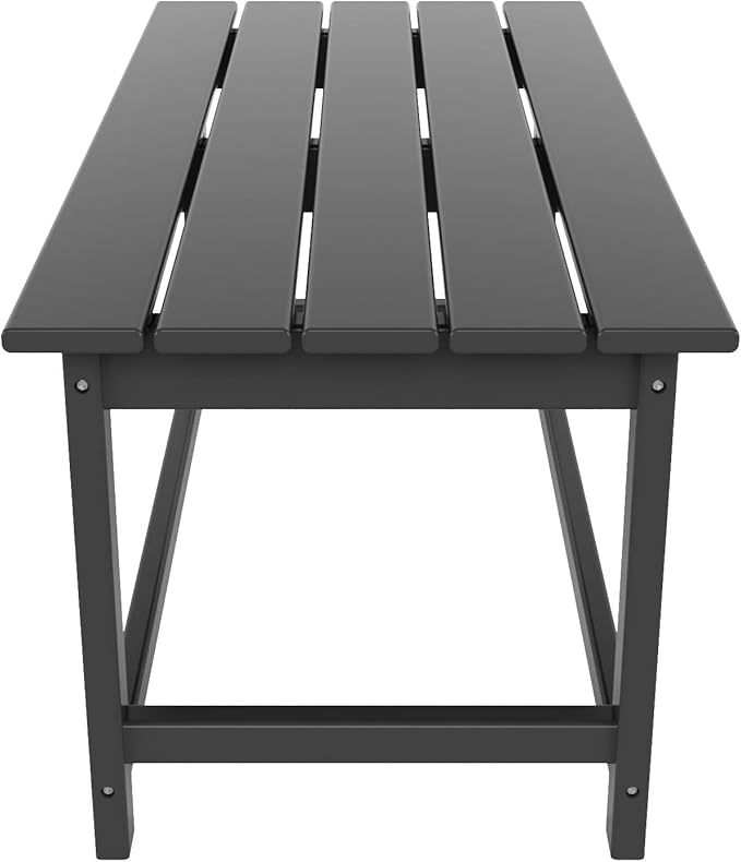 WO WESTIN OUTDOOR HDPE Laguna Outdoor Poly Adirondack Coffee Table, Gray