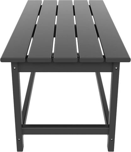 WO WESTIN OUTDOOR HDPE Laguna Outdoor Poly Adirondack Coffee Table, Gray