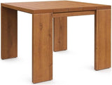 Modway Tahoe Acacia Wood Outdoor Patio Side Table in Natural - Ideal as Perfect Porch Furniture or Square Accent Table - Photo 1