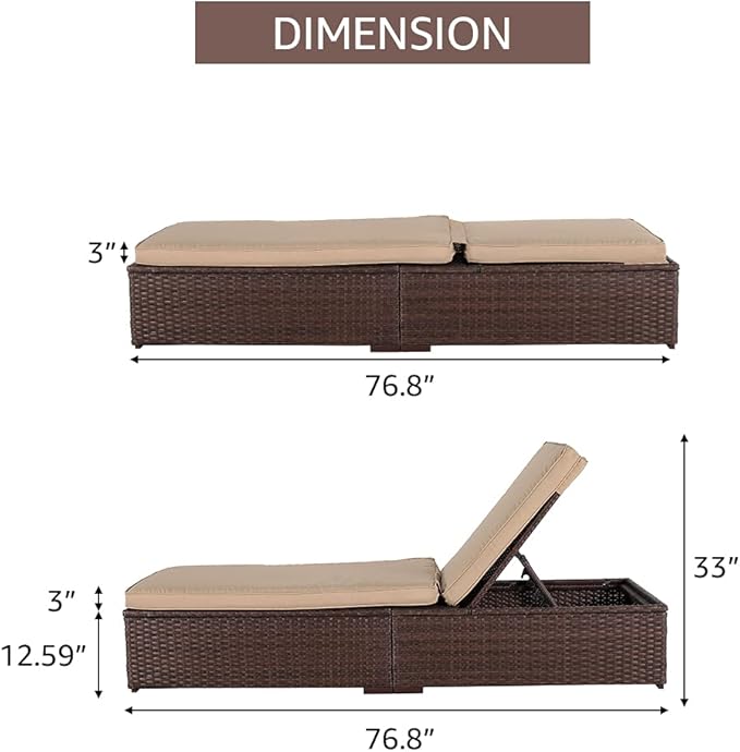 Patiorama Patio Chaise Lounge Chair, Sun Lounger - Photo 5