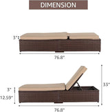 Patiorama Patio Chaise Lounge Chair, Sun Lounger - Photo 5