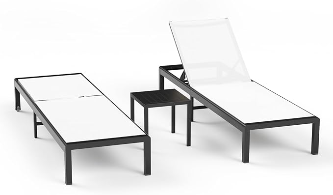 Aluminum Lounge Chairs Outdoor Chaise Furniture - Photo 1