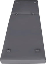 Merax, Dark Gray Outdoor Chaise Lounge Foldable 2-Section Design, Patio Reclining Chair Cushions for Lawn - Photo 5