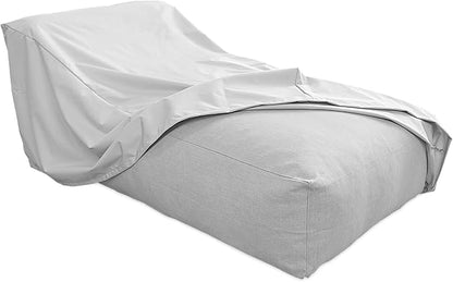 Dineli Outdoor Lounge Chair Cover Waterproof Patio Furniture Pool Chair Covers, Patio Lounger Protector Dust Proof Furniture Protective Cover, Light Gray, 72.8" D x 37.4" W x 27.2" H - 1 Piece