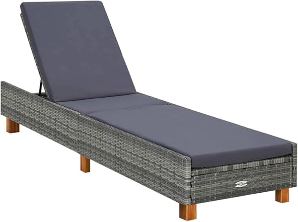 (Fast Delivery) Outdoor Chaise Lounge, Sun Lounger, for Deck, Indoor, Yard, Balcony, Garden - Photo 1