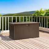 YITAHOME XL 150 Gallon Large Deck Box, Outdoor Storage for Patio Furniture Cushions, Garden Tools, Waterproof - Photo 5