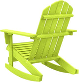 Green Solid Fir Wood Standard Garden Rocking Chair - Photo 5