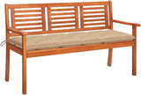 3-Seater Patio Bench, Porch Bench, Yard Bench, Garden Bench, with Cushion, for The Front Porch, Patio, Deck, Balcony - Photo 1
