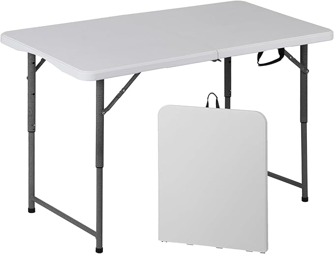 SUPER DEAL Portable 4 Foot Plastic Folding Table - Photo 1