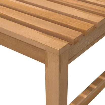 Farmhouse Style,Patio Bench,Garden Bench,Park Bench,Outdoor Bench, Front Porch Chair,3 Person Bench,for Garden,Patio,Porch, Poolside,Balcony,Lawn,Park,59.1" Solid Teak Wood
