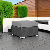 Modway EEI-1855-CHC-GRY Sojourn Outdoor Patio Sunbrella Ottoman in Canvas Gray - Photo 5