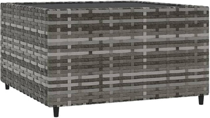 Garden Coffee Table Grey Patio Dining Table Outdoor Meal for Gardens lawns