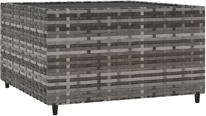 Garden Coffee Table Grey Balcony Railing Table Coffee Tables for Deck Patio - Photo 3