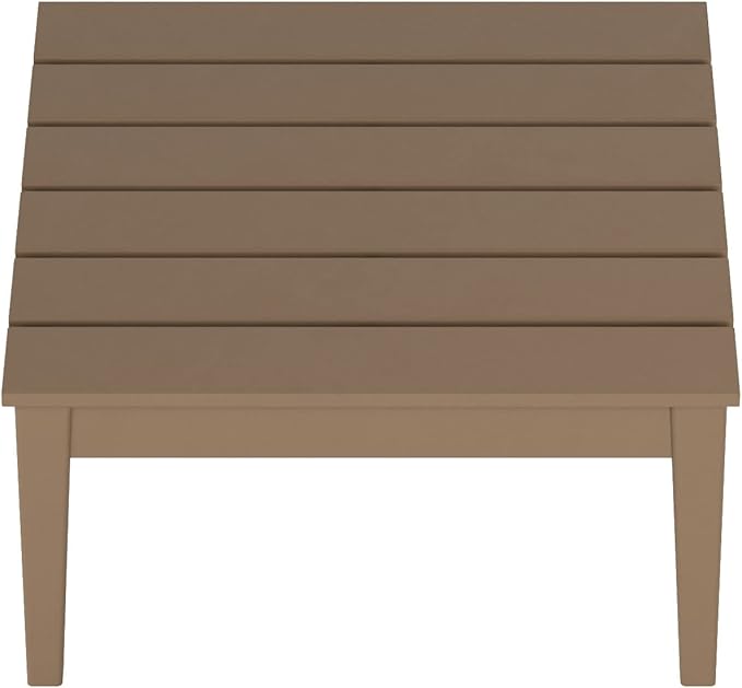 WestinTrends Ashore Outdoor Coffee Table, 32 Inch All Weather Poly Lumber Adirondack Patio Coffee Table Square Low Table - Photo 7