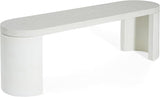 Christopher Knight Home Duro Durable Concrete Outdoor Bench with Modern White Terrazzo Effect, Outdoor Dining Chair - Photo 6