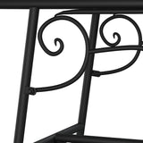 Black Steel Circular Tree Bench for Outdoor Garden and Patio Seating - Photo 6