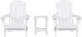 Costaelm 3 piece Patio Set, Outdoor Modern Adirondack Table and Chairs - Photo 1